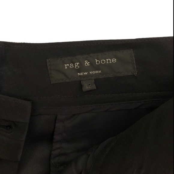 Rag & Bone 100% Silk Shorts Black Women’s Size 12 - Picture 3 of 9